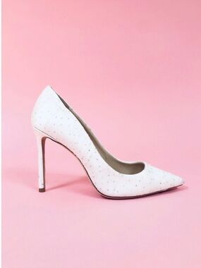 Jimmy Choo Romy 100 High Heel Pointed Pumps White